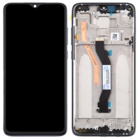 Xiaomi Redmi Note 8 Pro ekraan (mustad) (koos raamiga) (service pack) (originaalne)