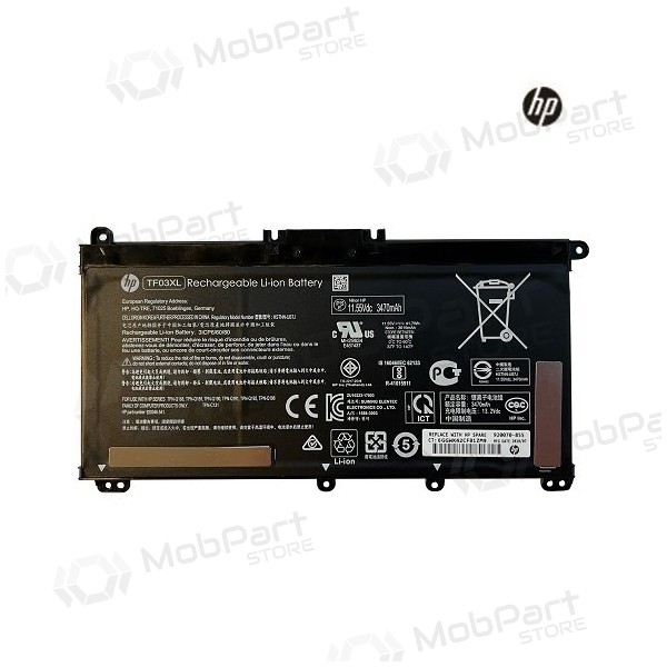 HP TF03XL, 3470mAh sülearvuti aku - PREMIUM HP TF03XL, 3470mAh sülearvuti aku - PREMIUM