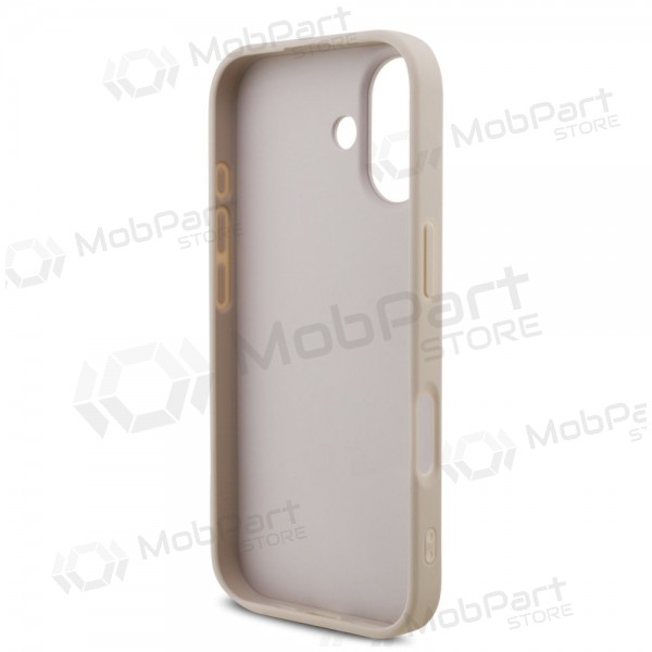 Apple iPhone 17 ümbris - Guess PU 4G Metal Logo (roosa)