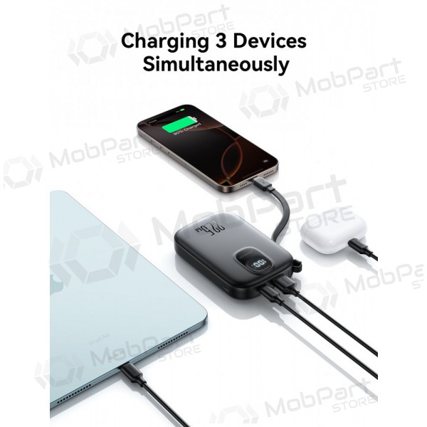 Väline patarei / aku Power Bank Joyroom JR-PBF17 22.5W with USB-C cable 10000mAh must Väline patarei / aku Power Bank Joyroom JR-PBF17 22.5W with USB-C cable 10000mAh must
