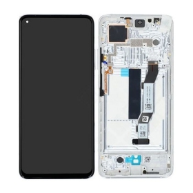 Xiaomi Mi 10T / Mi 10T Pro / Redmi K30S ekraan (hõbedased) (koos raamiga) (service pack) (originaalne)