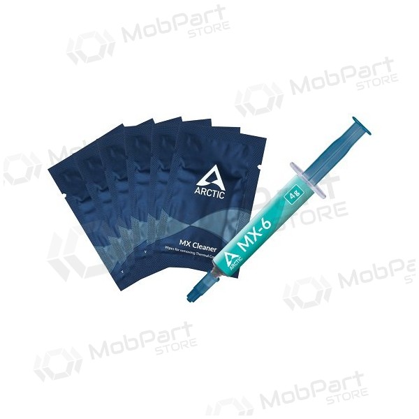 Termopasta ARCTIC MX-6, 4g su 6tk. MX šluostėm Termopasta ARCTIC MX-6, 4g su 6tk. MX šluostėm