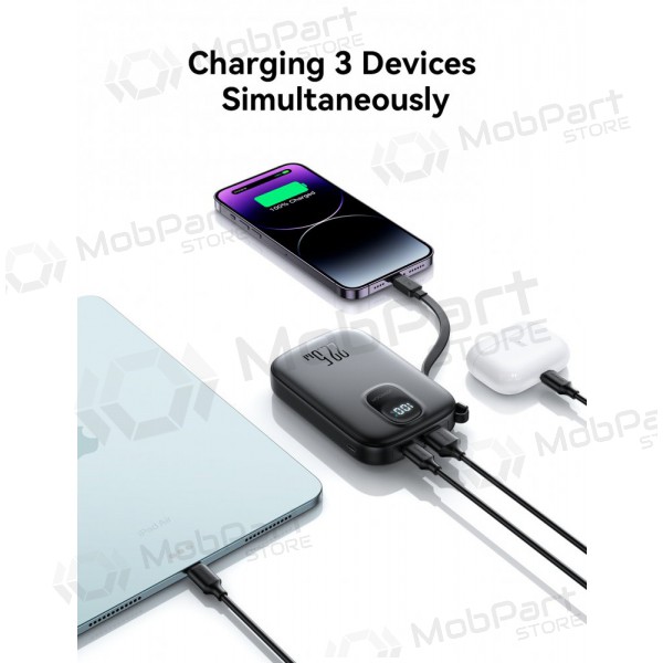 Väline patarei / aku Power Bank Joyroom JR-PBF18 22.5W with Lightning cable 10000mAh must Väline patarei / aku Power Bank Joyroom JR-PBF18 22.5W with Lightning cable 10000mAh must