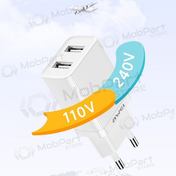 Laadija Awei C15-EU 2xUSB-A 10W valged