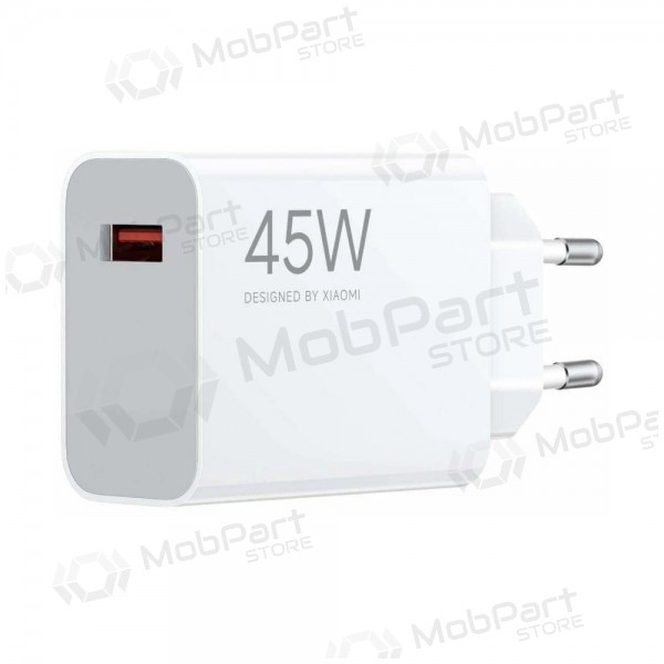 Telefoni laadija Xiaomi Turbo Charging Power Adapter BHR07SLEU 45 W USB-A PD valge.