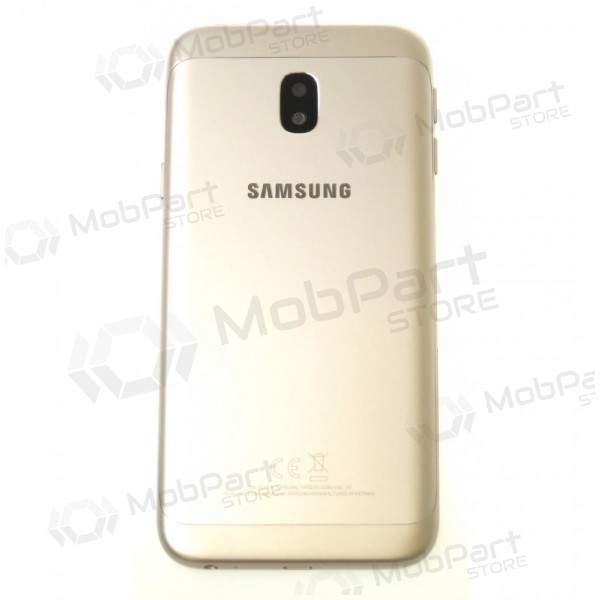 Samsung J330 Galaxy J3 2017 patareipesade kaas (tagakaas) (kuldsed) (kasutatud grade C, originaalne)