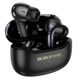 Juhtmetas ausinės Borofone FQ1 Plus ANC+ENC juodos