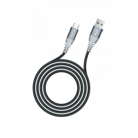 USB kaabel Devia Shark Type-C 1.5m 5A (valged)