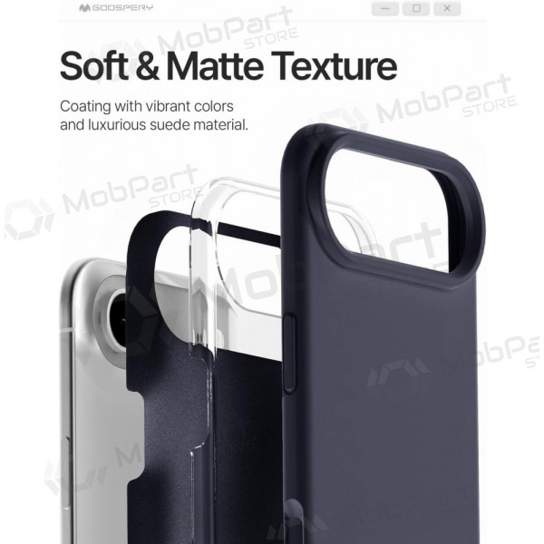 Apple iPhone Air ümbris Mercury - Pure Magsafe Silicon Case (tumesinine)