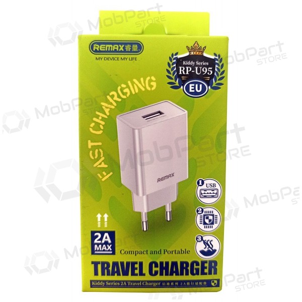 Laadija Remax RP-U95 10W USB-A valged