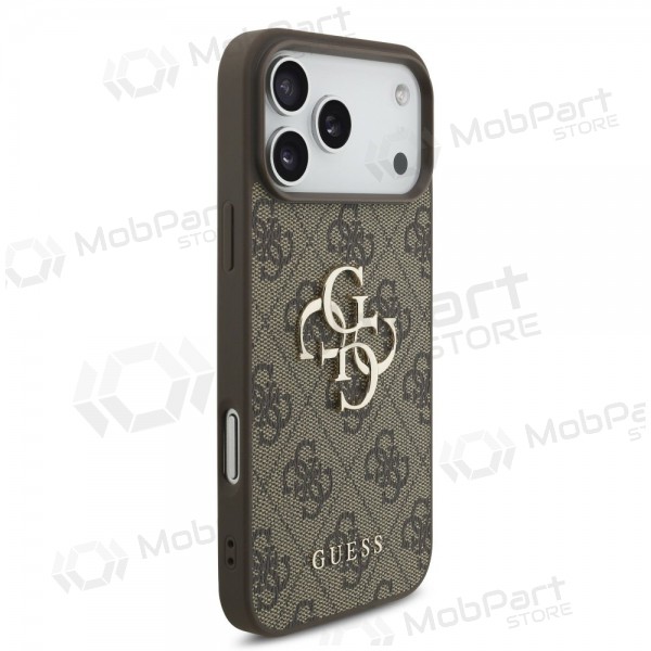 Apple iPhone 17 Pro Max ümbris - Guess PU 4G Metal Logo (pruun)