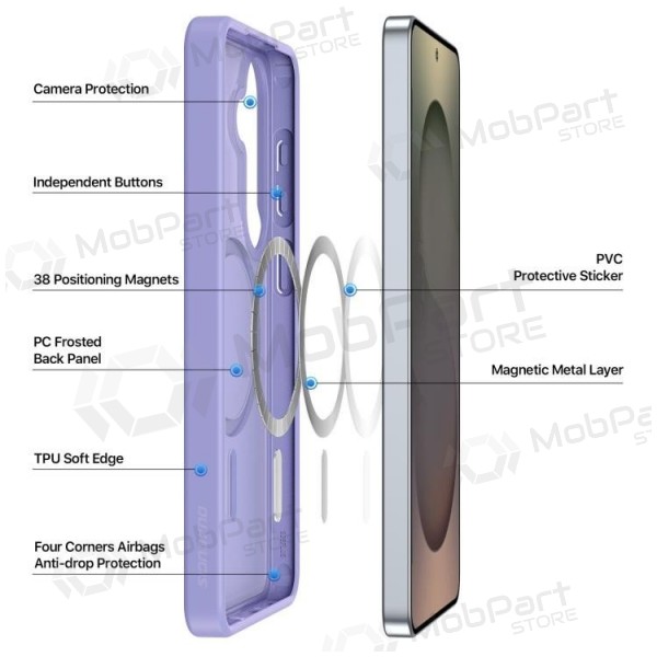 Samsung Galaxy S26+ ümbris - Dux Ducis Yind MagSafe (lilla)