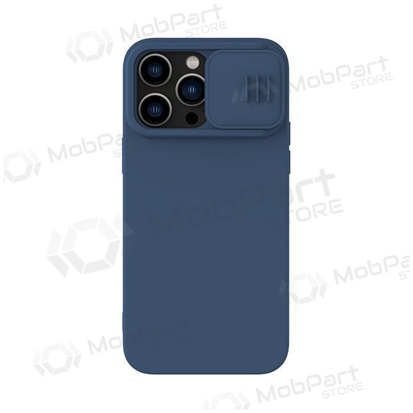 Apple iPhone 15 ümbris „Nillkin Silicone“ (tumesinine)