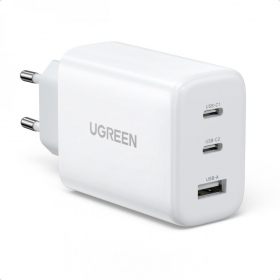 Laadija buitinis Ugreen CD275 2xUSB-C/USB-A 65W valged