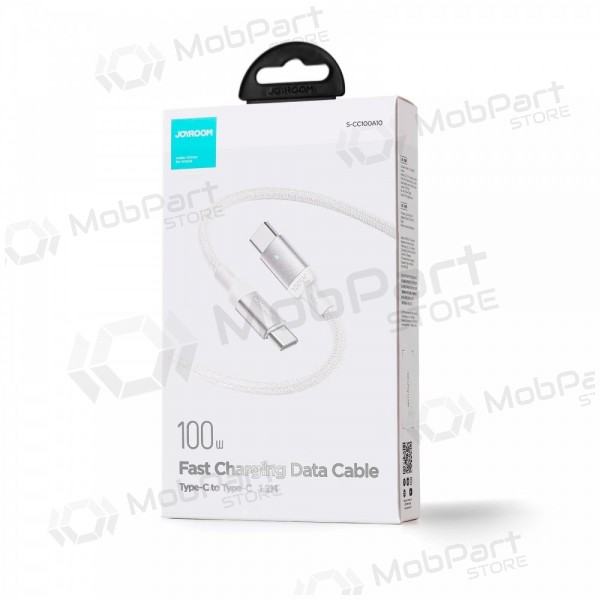 USB kaabel Joyroom S-CC100A10 Type-C to Type-C 100W 1.2m valged