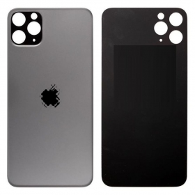 Apple iPhone 11 Pro Max patareipesade kaas (tagakaas) hall (space grey) (bigger hole for camera)