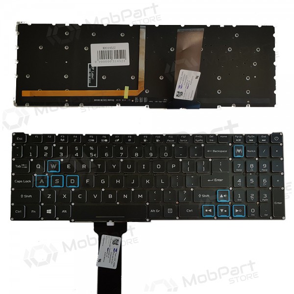 ACER PH315-52, PH317-53, PH317-53-7777 klaviatuur (US) (koos valgustusega) ACER PH315-52, PH317-53, PH317-53-7777 klaviatuur (US) (koos valgustusega)
