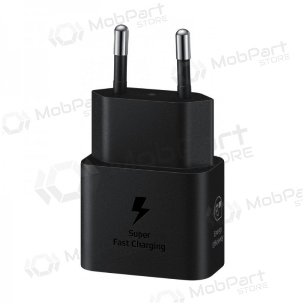 Laadija originaalne Samsung EP-T2510NBEGEU 25W pakendis mustad