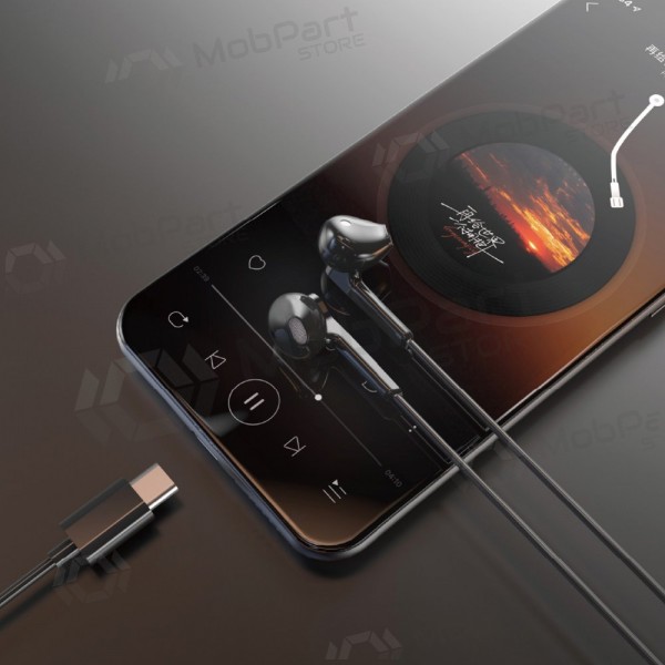 USB-C kõrvaklapid Dudao X3C mustad