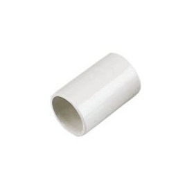 Tiesuskoos jungimas 16mm vamzdžiamskoos  išplatintu galu, valged (100)