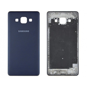 Samsung A500 Galaxy A5 patareipesade kaas (tagakaas) (sinised / mustad) (kasutatud grade C, originaalne)