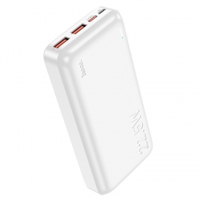 Väline patarei / aku Power Bank Hoco J101A PD 20W+Quick Charge 3.0 22.5W 20000mAh valge