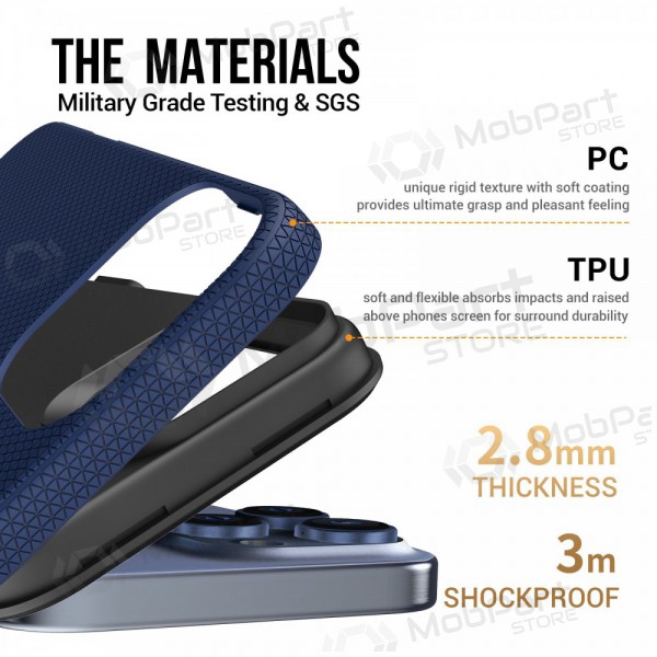 Apple iPhone 15 ümbris „Perfectionists“ (tumesinine) Apple iPhone 15 ümbris „Perfectionists“ (tumesinine)