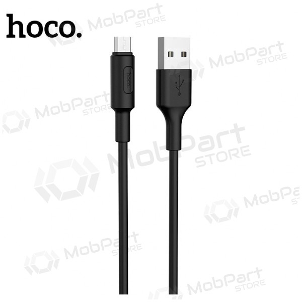 USB kaabel Hoco X25 microUSB 1.0m (mustad)