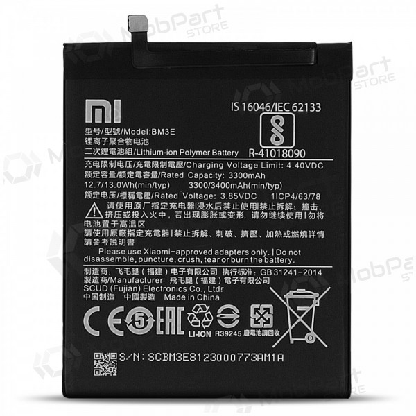 Xiaomi Mi 8 patarei / aku, akumuliatorius (BM3E) (originaalne) Xiaomi Mi 8 patarei / aku, akumuliatorius (BM3E) (originaalne)