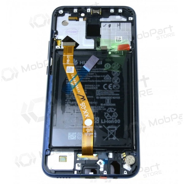 Huawei Mate 20 Lite ekraan (sinised) (koos raamiga ja patarei / aku) (service pack) (originaalne)