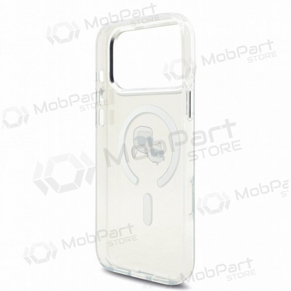 Apple iPhone 18 Pro ümbris - Karl Lagerfeld IML K&CH Heads Metal Frame MagSafe (läbipaistev)