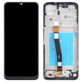 Samsung A226 Galaxy A22 5G ekraan (mustad) (koos raamiga) (service pack) (originaalne)