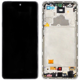 Samsung A725 A72 4G / A726 5G 2021 ekraan (valged) (koos raamiga) (service pack) (originaalne)