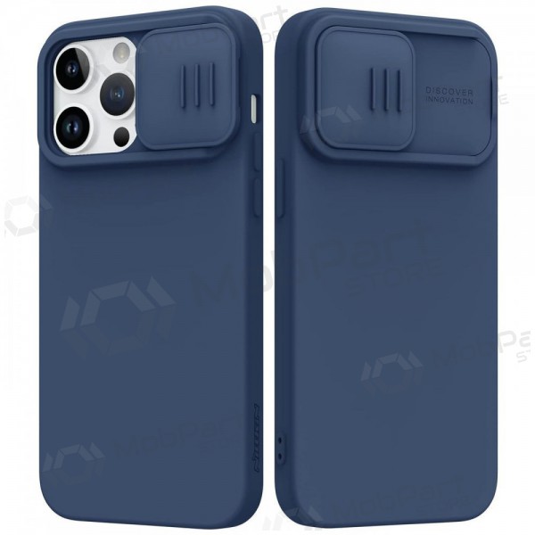 Apple iPhone 15 Pro Max ümbris „Nillkin Silicone“ (tumesinine) Apple iPhone 15 Pro Max ümbris „Nillkin Silicone“ (tumesinine)