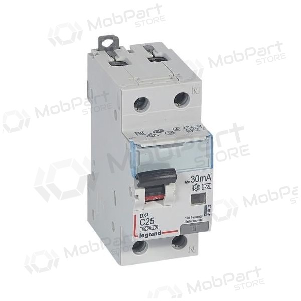 Lekkevoolu relee koos automaatlülitiga Legrand 411053 (C, 32A, 2P, 30mA, 230V)
