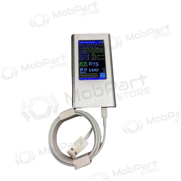 USB-kaabel Apple Lightning to USB 2m A1510 / MD819ZM / A (originaalse E75 kiibiga)