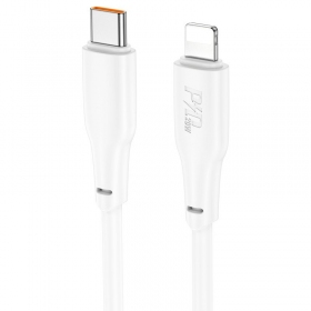 Lightning kaabel Hoco X93 USB-C to Lightning 2 m PD 20 W valge