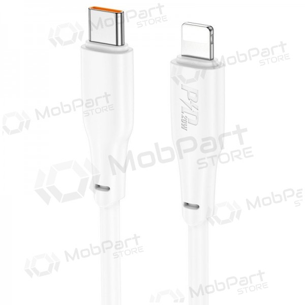 Lightning kaabel Hoco X93 USB-C to Lightning 2 m PD 20 W valge