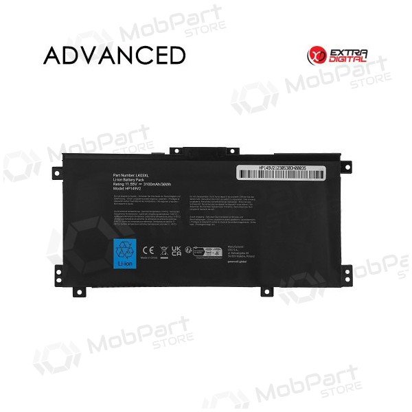HP LK03XL, 3500mAh sülearvuti aku, Advanced HP LK03XL, 3500mAh sülearvuti aku, Advanced
