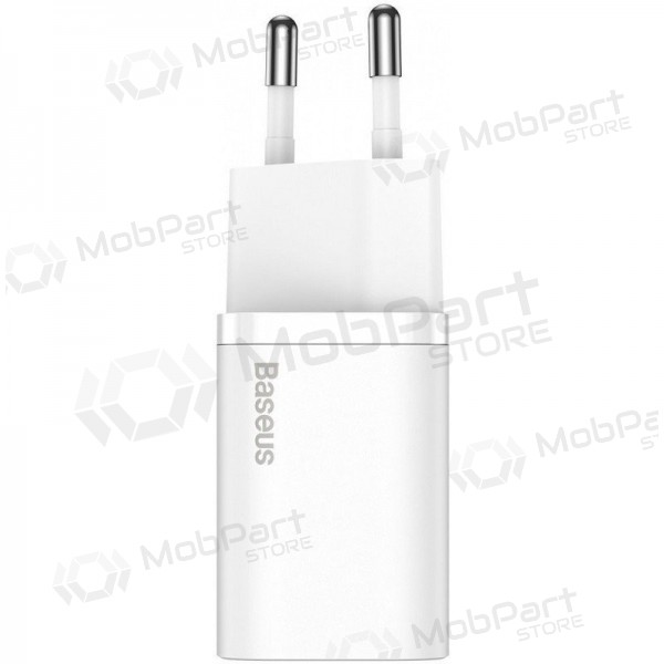 Laadija buitinis Baseus Super Si 25W + Type-C 1.0m valged TZCCSUP-L02