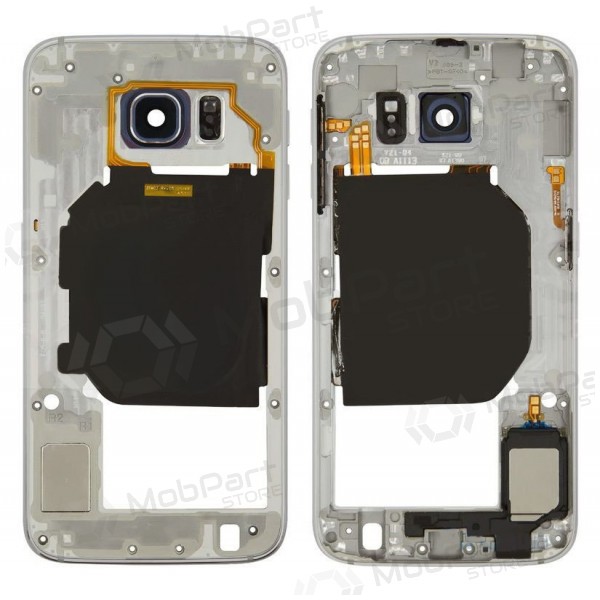 Samsung G920F Galaxy S6 sisemine korpus (valged) (kasutatud Grade B, originaalne)