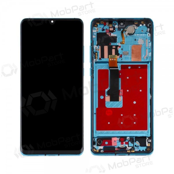 Ekranas Huawei P30 PRO su lietimui jautriu stikliuku ja rėmeliu Aurora OLED