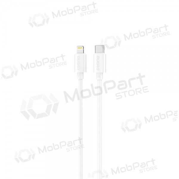 Lightning kaabel Dudao L4X USB-C - Lightning 1.2 m 30 W valge