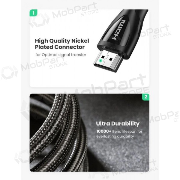 HDMI-kaabel Ugreen HD140 HDMI 2.1 2 m must