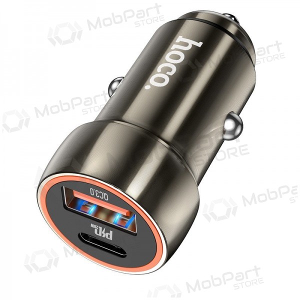 Laadija automobilinis Hoco Z46A USB-A/Type-C PD20W+QC3.0 hall