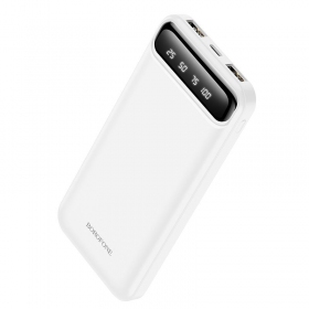 Väline patarei / aku Power Bank Borofone BJ14 Type-C microUSB 2*USB (2A) 10000mAh valge