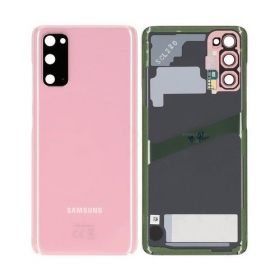 Samsung G981F / G980 Galaxy S20 patareipesade kaas (tagakaas) roosi värvi (Cloud Pink) (kasutatud grade C, originaalne)