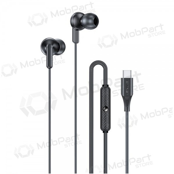 Kõrvaklapid Awei PC-25T USB-C juodos