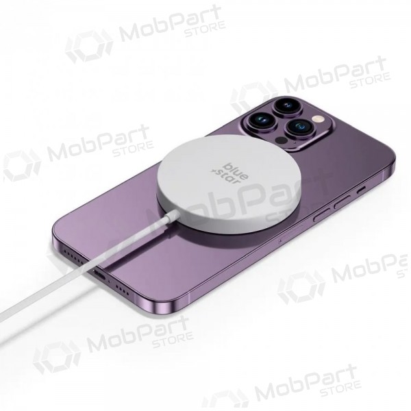 MagSafe juhtmevaba laadija Blue Star Charing Pad 15 W USB-C kaabliga valge