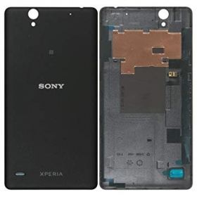 Sony E5333 Xperia C4 patareipesade kaas (tagakaas) (mustad) (kasutatud grade A, originaalne)